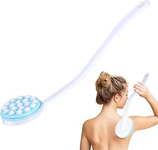 Body Lotion Applicator for Back, Oil Cream Applicator Long Handle Back Bath Brush Body Massaging Tool for Sunscreen, Cream, Moisturiser, Shower Gel on Back, Legs and Feet