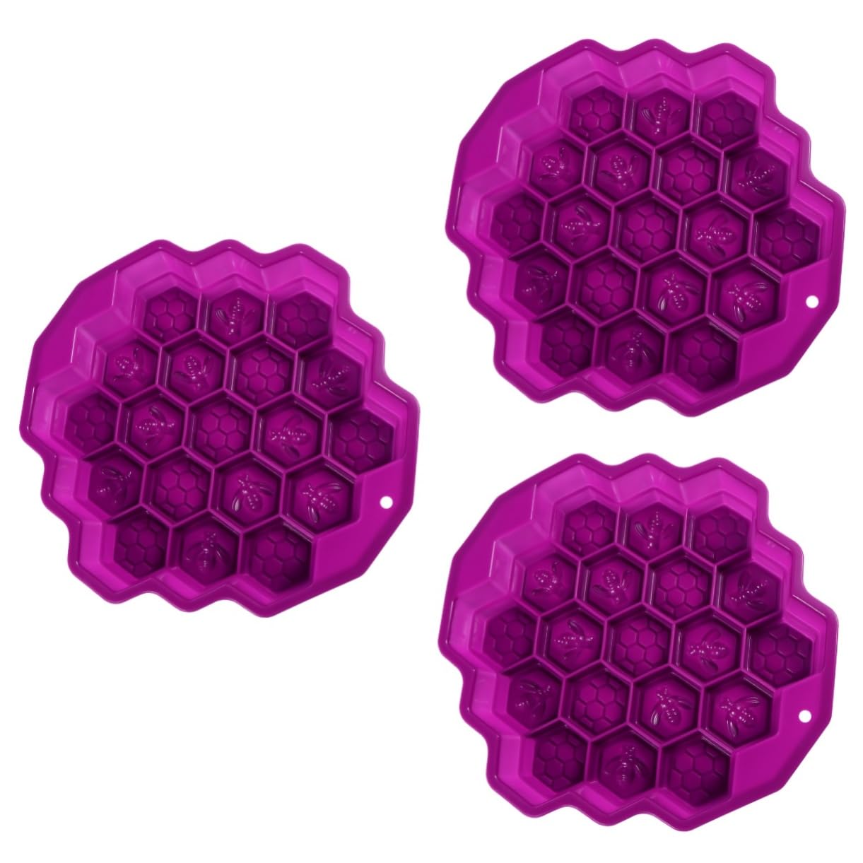 Zerodeko 3pezzi Stampo Silicone Per Torte Forma Di Favo Utensile Da Forno Non Adesivo Per Creazioni Uniche e Deliziose