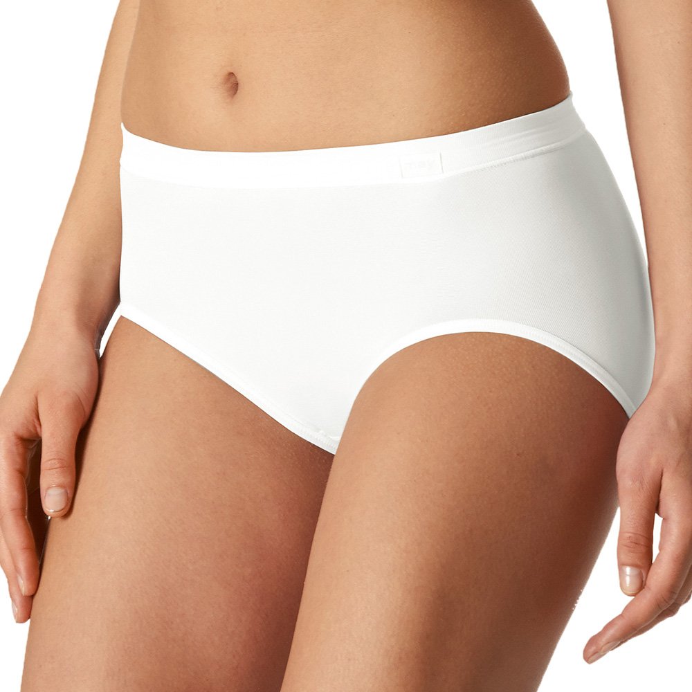 Mey 2er Pack Damen Taillen-Pants - 59209 Emotion - Farbe Weiß - Größe 48 - Slip ohne Seitennähte - Unterhose Große Größen - Maxislip - Taillenslip