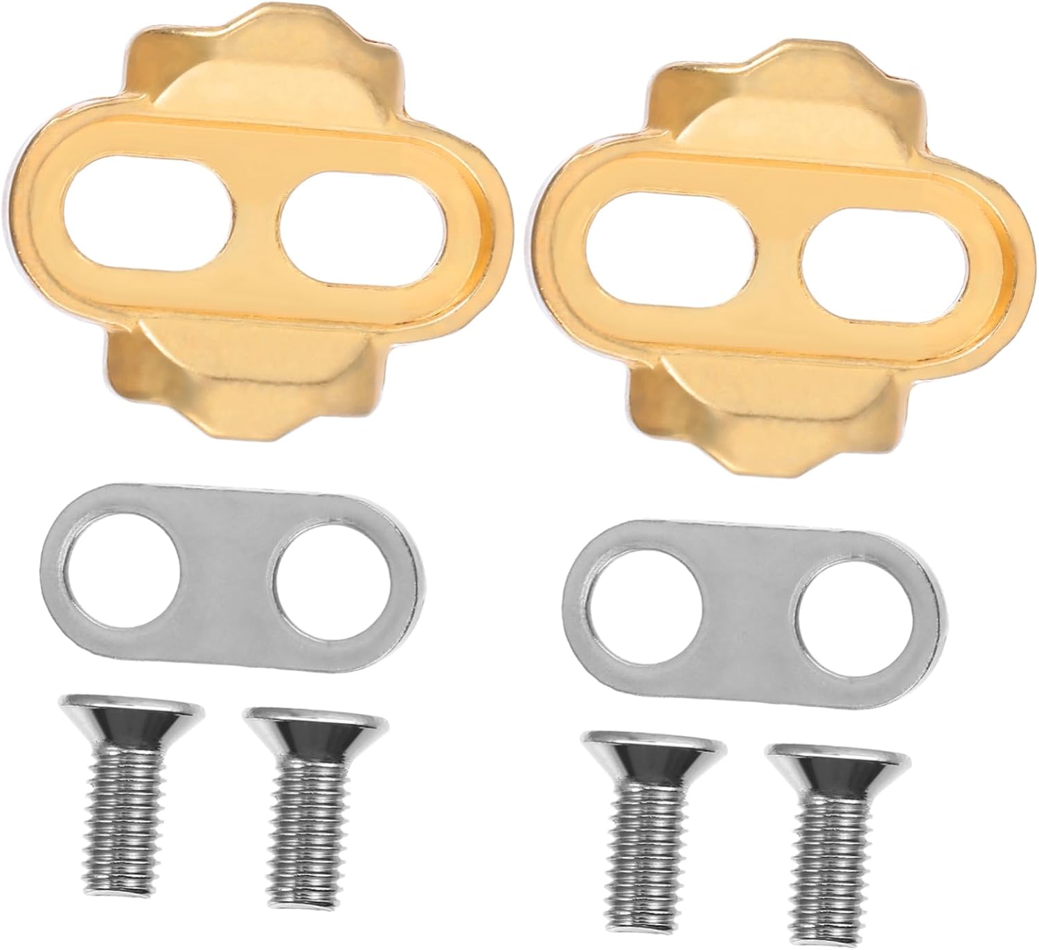 TOYANDONA 1Set Multi Directional Bike Cleat for Exercise Pedal Cleats for Mountain Bike Easy Installation with Screws Compatible with Cycling Shoes and Pedals Durable Bike