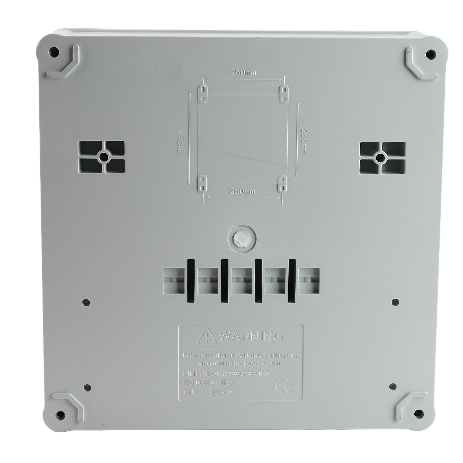Generic Caja de Enchufe Impermeable para Tomacorriente Eléctrico Industrial con Disyuntor para Equipos Al Aire Libre 2 Núcleos 220-250 V 16 A 5 Núcleos 380-415 V 16 A