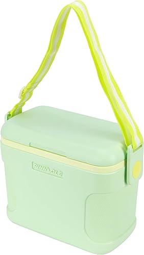 Pinnacle 8.5Qt Mini Cooler  14 x 7.6 x 10.6In Ice Box with Smart Divider, Locking Lid, Adjustable Shoulder Strap  Insulated Picnic Basket Beach