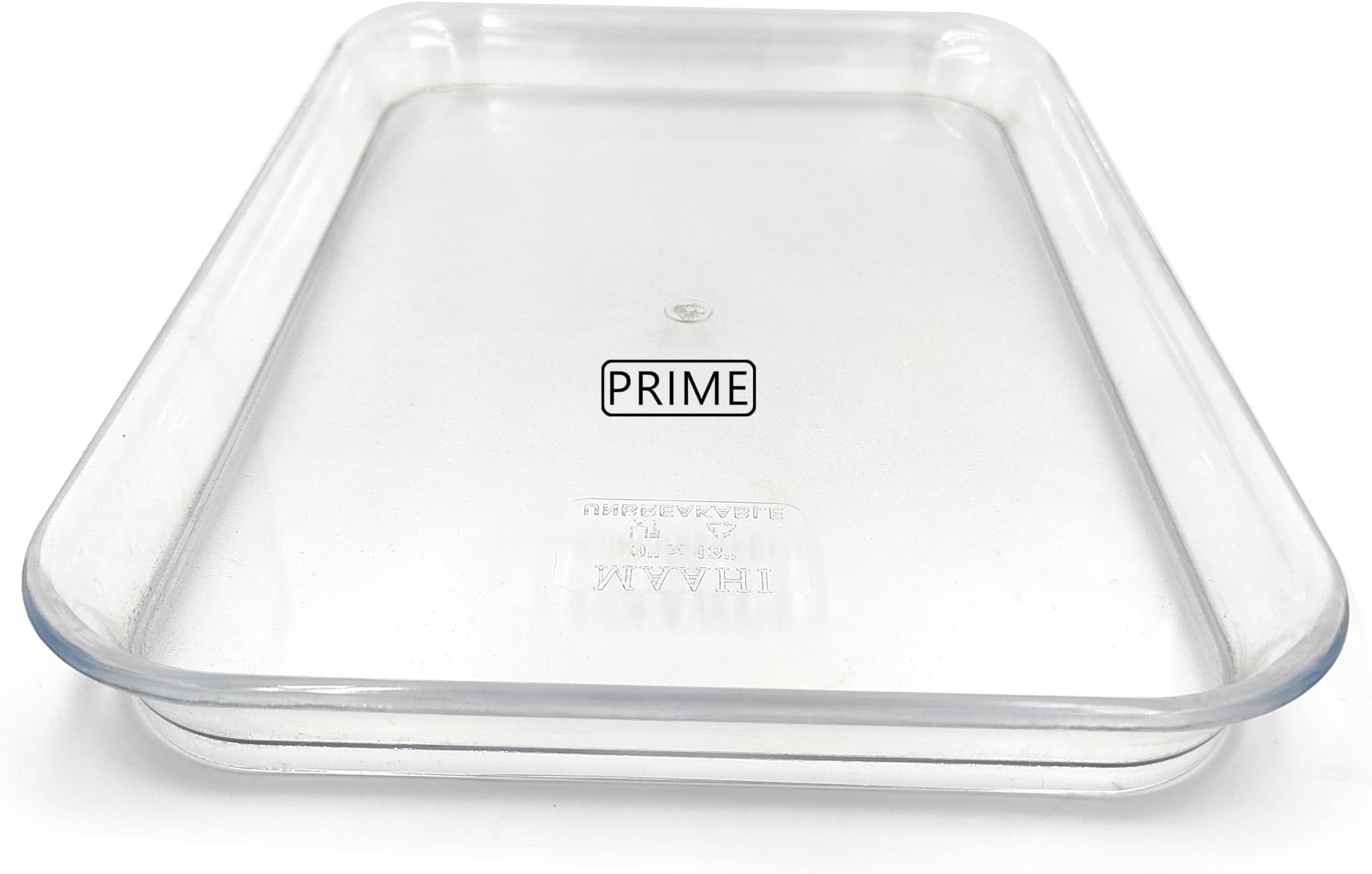 Prime Bakers and Moylders Multipurpose Unbreakable Plastic Serving Tray for Kitchen (Round Corners, 13x9 Inch)