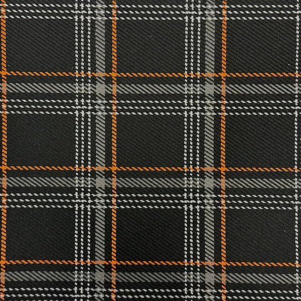 Plaid Acrylic Twill Upholstery Fabric (Royal Blue)