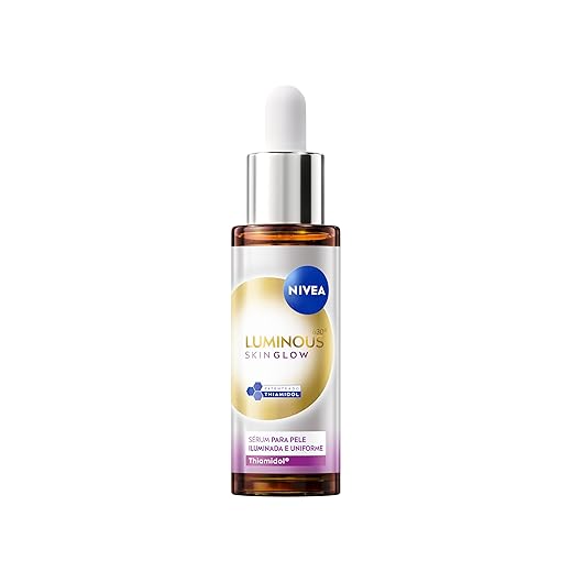 NIVEA LUMINOUS630® Skin Glow Sérum 30ml, Pele Uniforme, Glow Instantâneo, Reduz Manchas e Poros, Hidrata, Cuidado Facial Diário