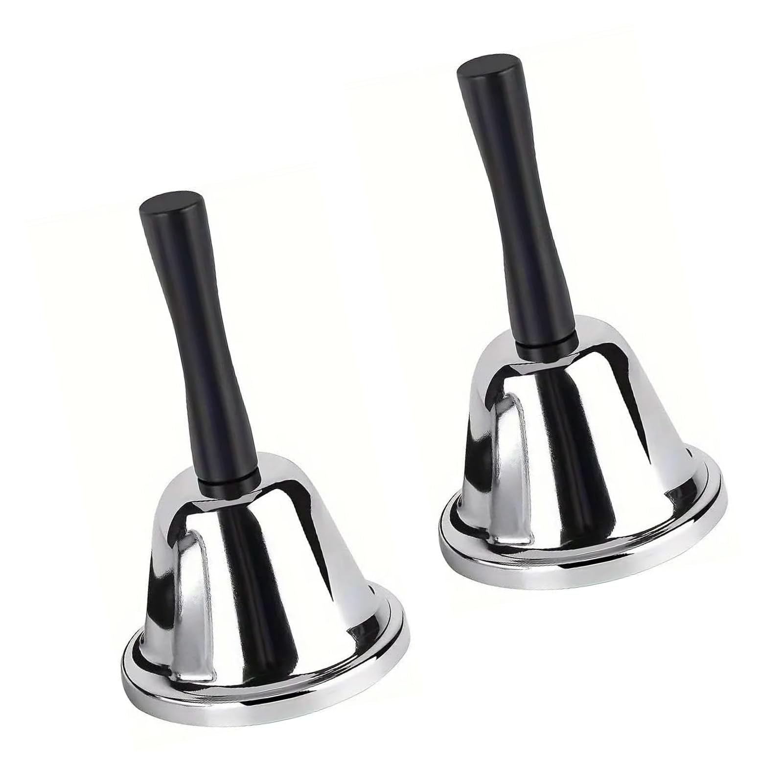 Hand Bells,2 Pcs Metal Small Bell for Coffee Bell Home Decoration