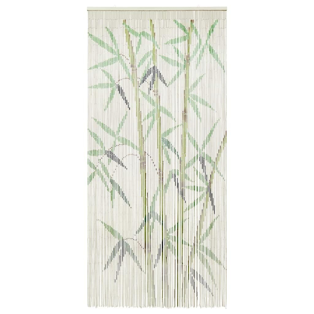 vidaXL Cortina para Puerta Insectos Estampado de bambú 90x220cm, Cortina mosquitera, Cortina de bambú, Cortina para Exteriores