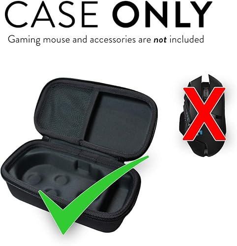 Vista 2 de TUDIA Funda EVA compatible con el mouse Logitech G900 para juegos, funda de transporte rígida de viaje para mouse de juegos solo funda, dispositivo