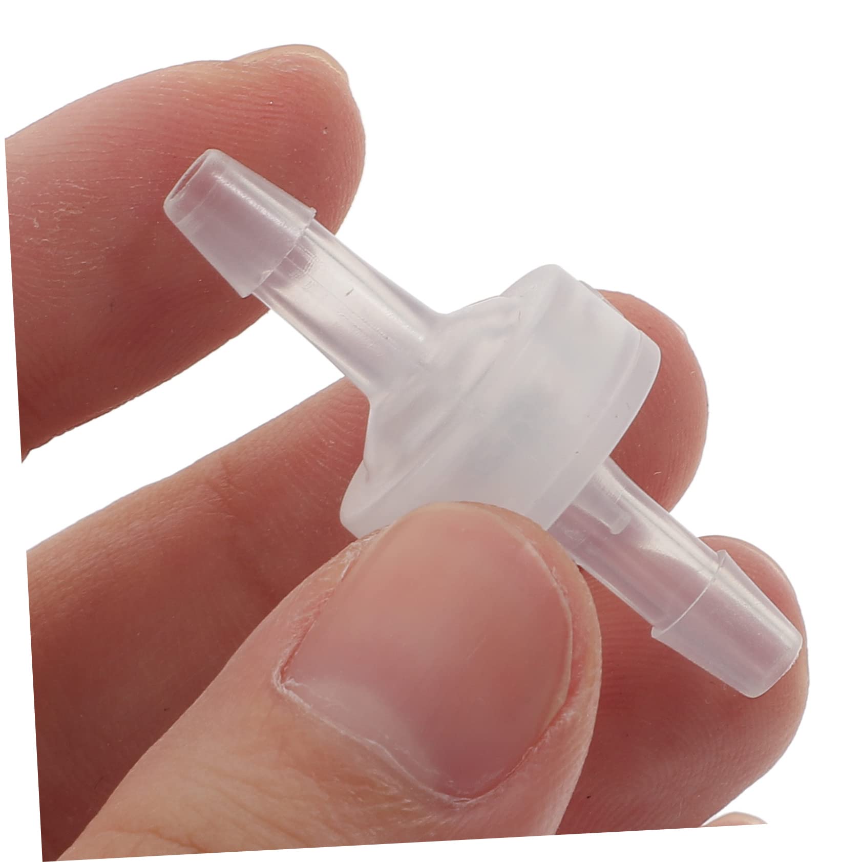 GLEAVI 5 Set Valvola Di Ritegno Tu Valvola Di Flusso Dell'acquario Di Non Ritorno in Linea Modo Unidirezionale Di Plastica Per Gas Pp Transparent 6 Pezzi*5