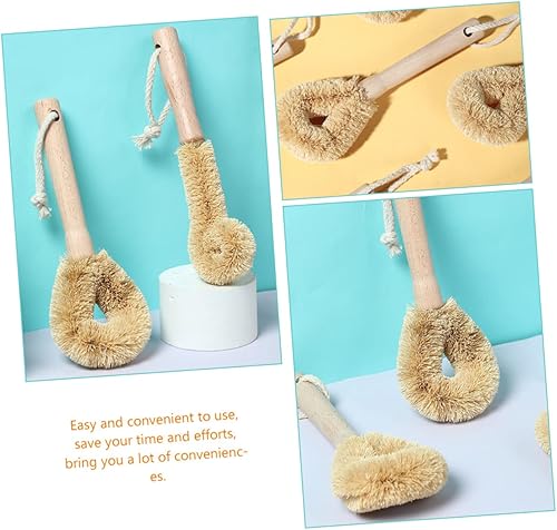 Miniatura 3 de Hemoton Cepillo de limpieza de cocina, limpiador de platos, limpiador de fregadero, limpiador de platos, limpiador de botellas de agua, cepillo de
