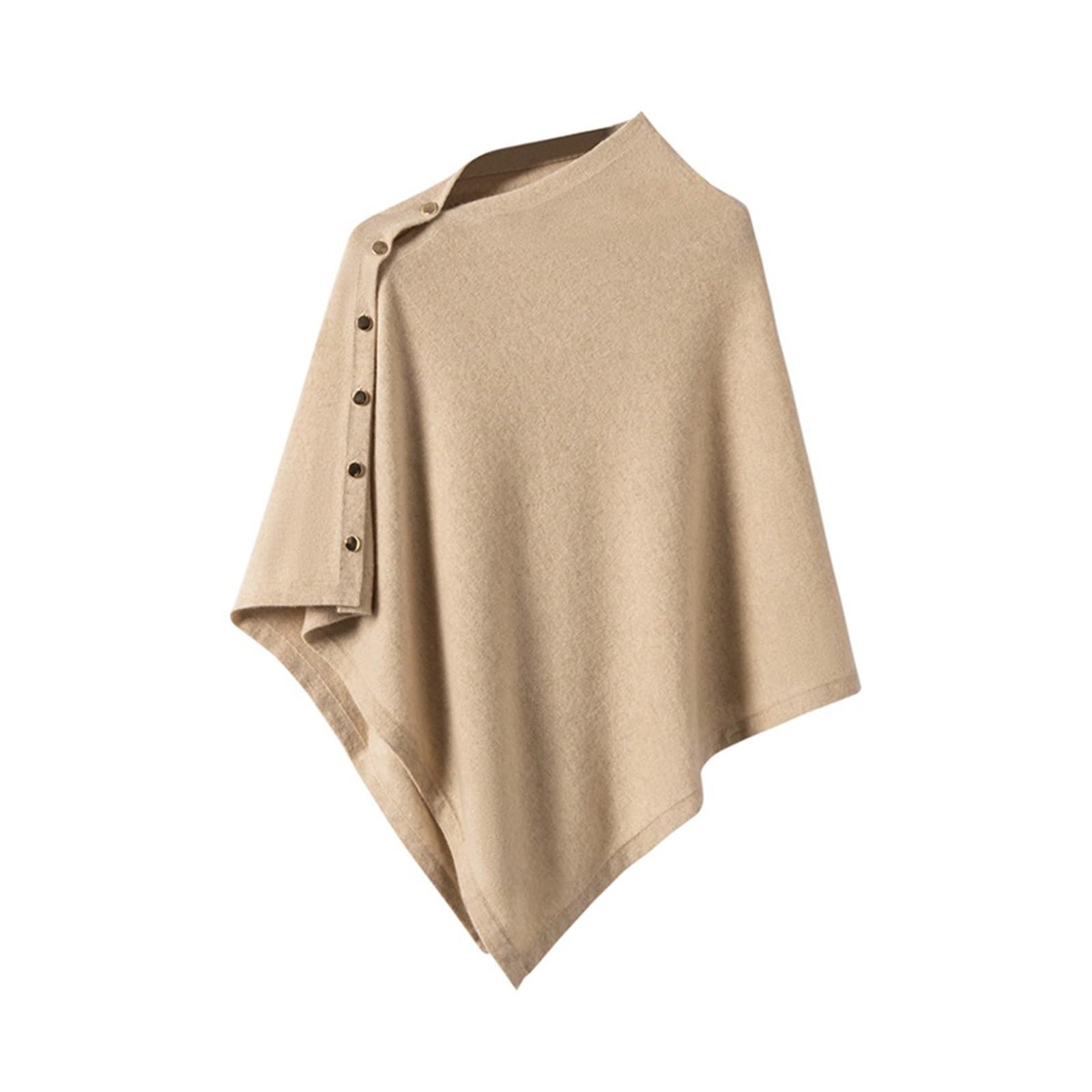 Bufanda chal irregular personalizada, cárdigan de punto doble propósito, capa triangular for mujer Chal de invierno