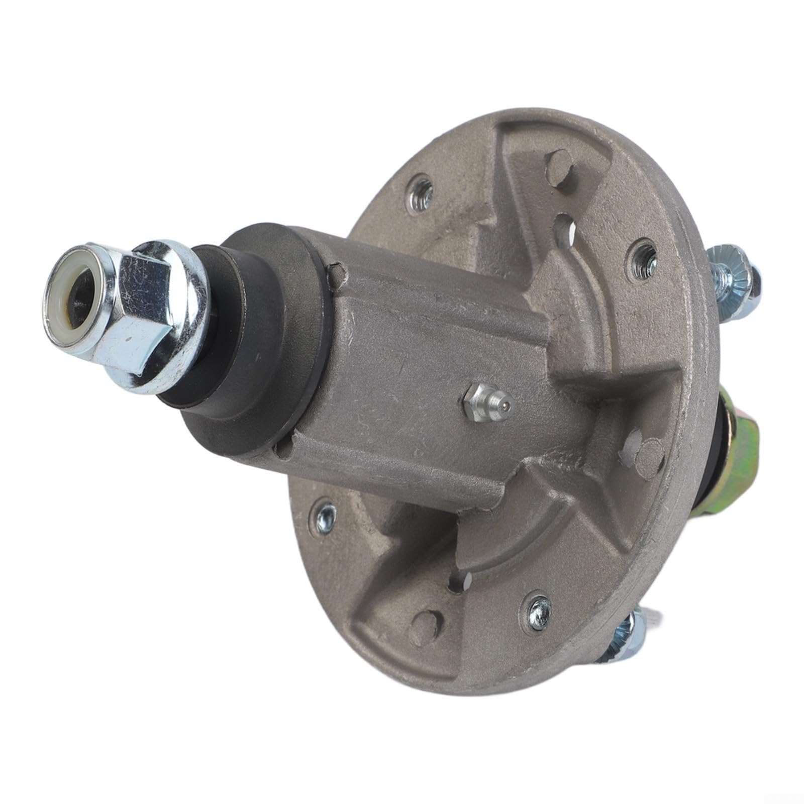 Montaje de husillo compatible con GX21694 GY20867 GY20962 GY21098 M149625, eje de metal reforzado para cortacésped D100-D160 LA100-LA165 L110 X140 Z355, 42-48 pulgadas M100 Plata