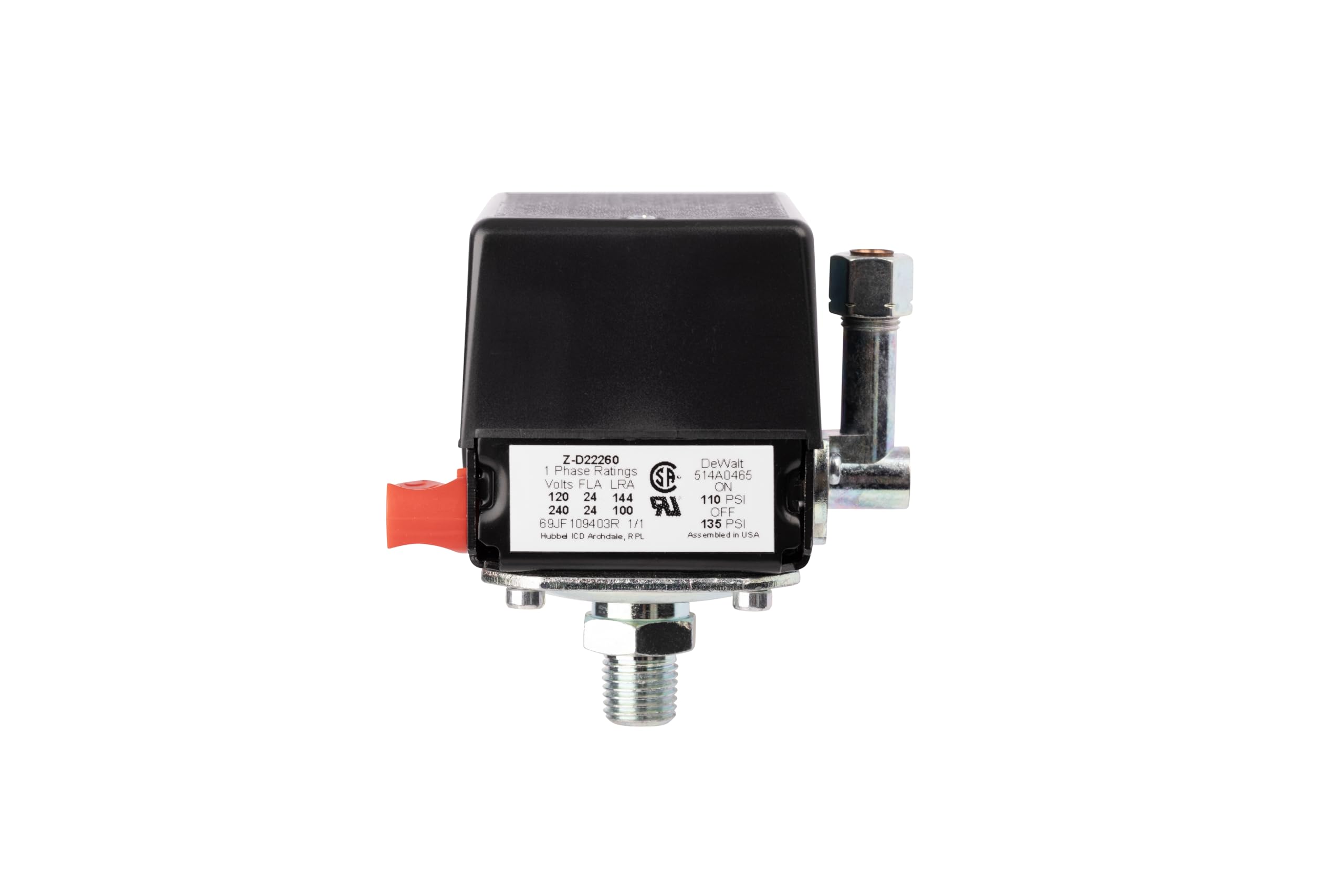 D22260 DeVilbiss Craftsman Pressure Switch Replacement for