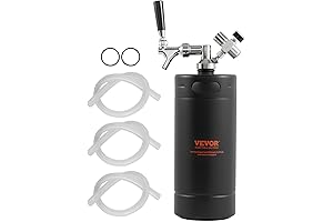 Portable Keg: Double-Walled Stainless Steel Pressurized Growler with CO2 Regulator Faucet