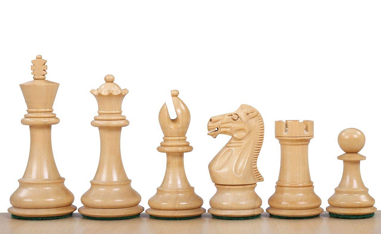 Tablero de ajedrez de madera para adultos, hecho a mano, grande, tradicional, tablero de ébano, de 20 pulgadas, piezas de ajedrez profesional de 9,5 cm