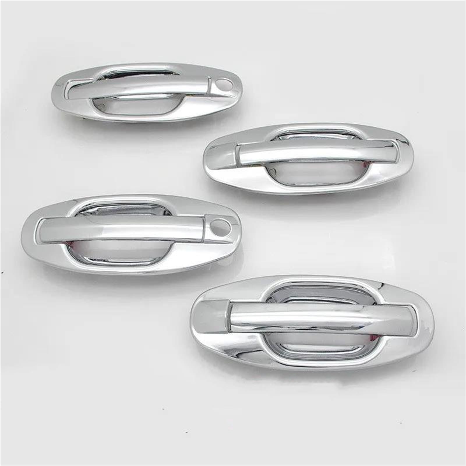 Yytemd One Color Door Handle Covers Trim+Cup Bowl For Hyundai For Santafe 2001-2006 Chrome