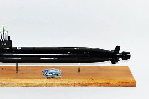 Miniatura 3 de Squadron Nostalgia LLC USS Vermont Block IV (SSN-792) Modelo de submarino,Marina de los Estados Unidos,20 ″,Caoba, Virginia Clase Bloque IV