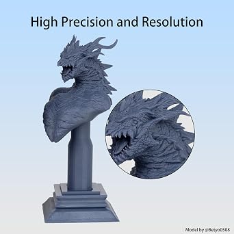 Siraya Tech Fast ABS-Like 3D Printer Resin, Non-Brittle, Navy Grey, 2kg | High Precision, Non-Brittle, 405nm UV-Curing, Rapid Photopolymer Resin, Ideal for LCD/DLP 3D Printing