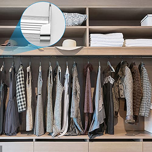 CJBIN 6 Stücke Kleiderstange Halterung, 15mm Kleiderstangenhalter Kleiderstange Halterung mit Schrauben, Schrankrohrlager Stangen Halterung für Schrankrohraufhänger Kleidung Rutenhalter