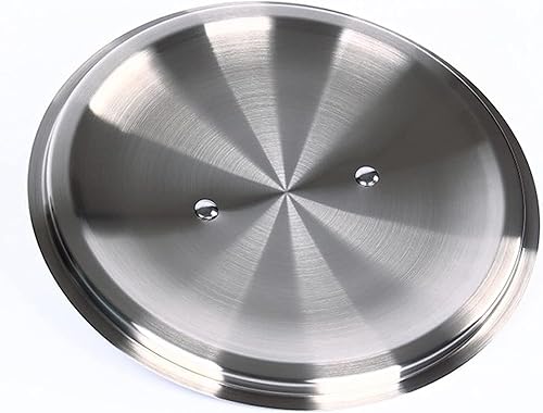 Miniatura 2 de Tapa universal de acero inoxidable con mango de repuesto para ollas, sartenes y sartenes, tapas de repuesto para utensilios de cocina, 14.2 in