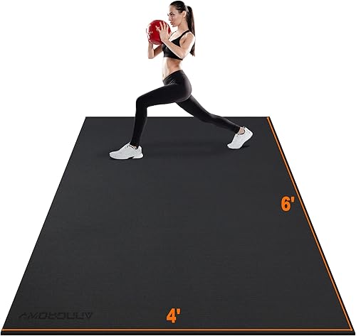 Tapete de ejercicio grande de 0236 x 0157 x 0276in para gimnasio en casa gimnasio gimnasio tapete de entrenamiento de goma tapete de yoga grande