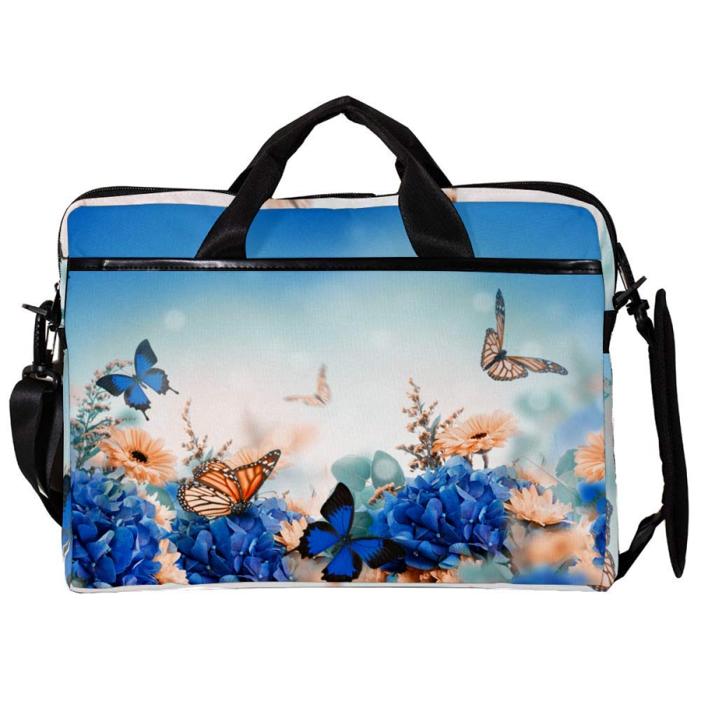 Bandolera para portátil de 14 a 15.4 pulgadas con diseño Hydrangea Margarita 6