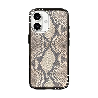 CASETiFY Compact iPhone 16 Pro Case [Slim and Sleek/Compatible with Magsafe / 4 ft. 2X Military Grade Drop Protection] - AF Dream FLWRS - Clear Black