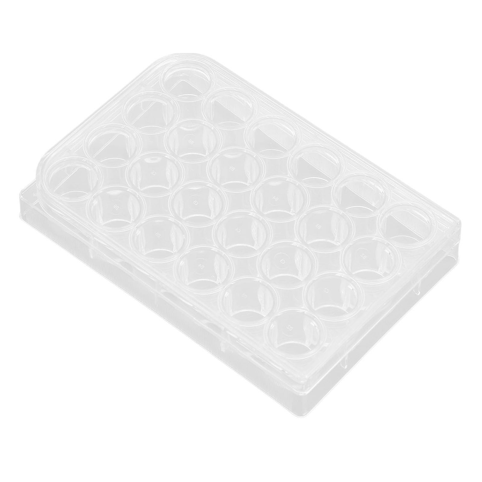 10 Pcs Plaque Culture, Boîte Pétri en Polystyrène Plaque Culture Cellulaire Épaisseur Uniforme Transparent Plaque Culture Tissus Plaque Traitée de Culture Tissus Paquet (24 Eh