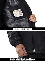 Vista 20 de MAGCOMSEN Men's Winter Jacket Water Resistant Ski Snow Coat Warm Fleece Parka Raincoats with Hood Multi-Pockets