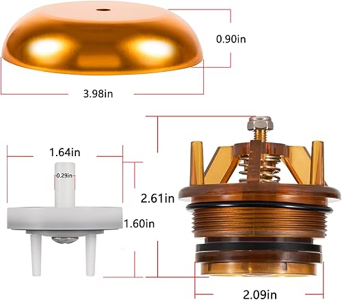 Vista 8 de Kit de repuesto para 765-1, 905-212 Kit de reparación de capó y paleta, kit de ensamblaje de válvula de retención 905-052, toldo 765 ebv