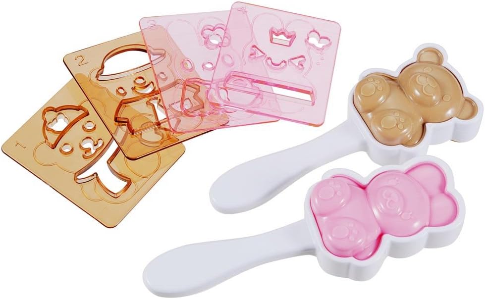 Arnest Bear & Rabbit Shape Sushi Rice Press Molds with Food Cutter Molds for Decoration (75872)