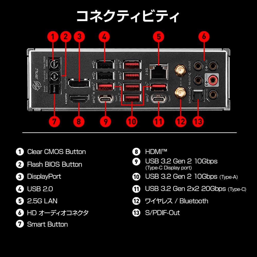 新品未使用　MPG X670E CARBON WIFI ATX MB5862 Amazon.com: MSI MPG X670E Carbon WiFi Gaming Motherboard