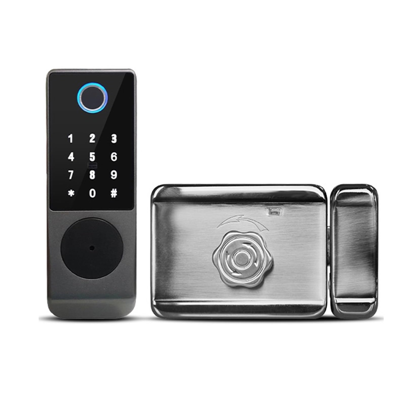 Cerradura inteligente Tuya con código digital y tarjeta RFID para puerta