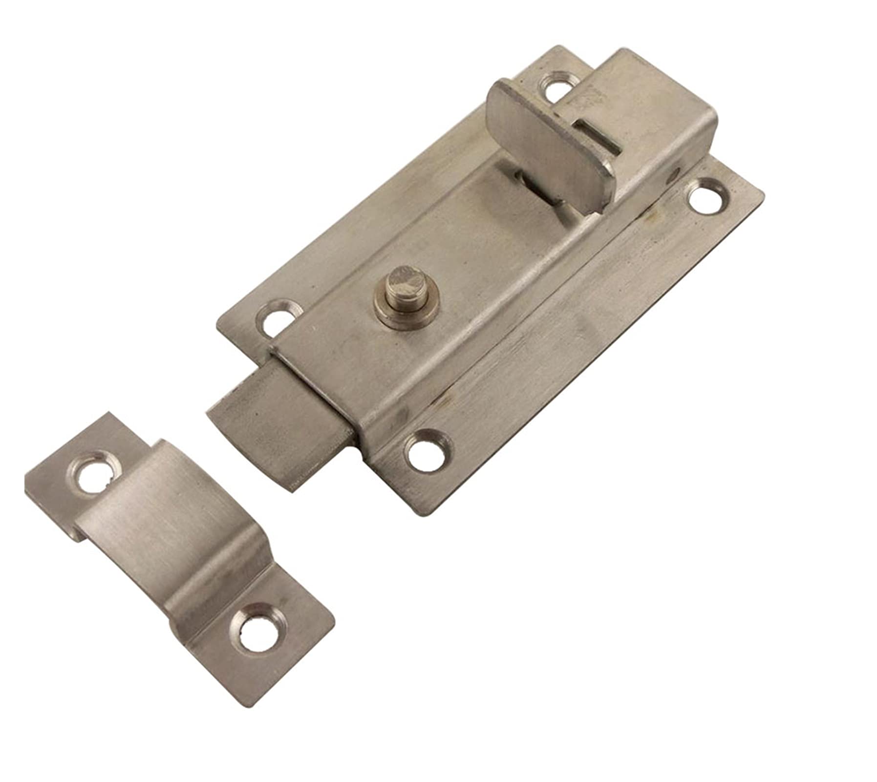 Zamek ryglowy Rygiel bramowy 2 szt. Rygle do drzwi zamek zatrzaskowy automatyczny zatrzask 91x45mm sprężynowy zatrzask ryglujący