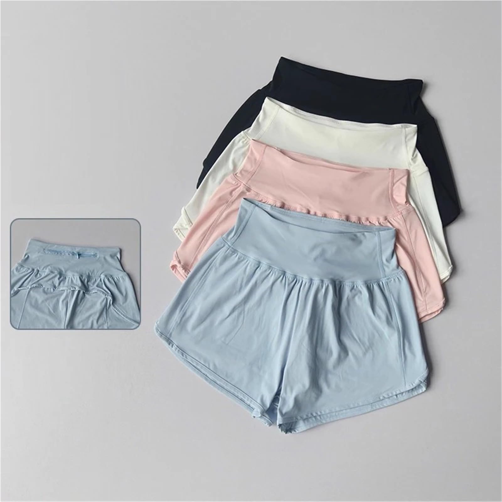 Yoga Pantaloncini Pantaloncini da Yoga Donna a Vita Alta Dimagranti Sportivi Estivi antiriflesso for Fitness ed Esercizio Fisico