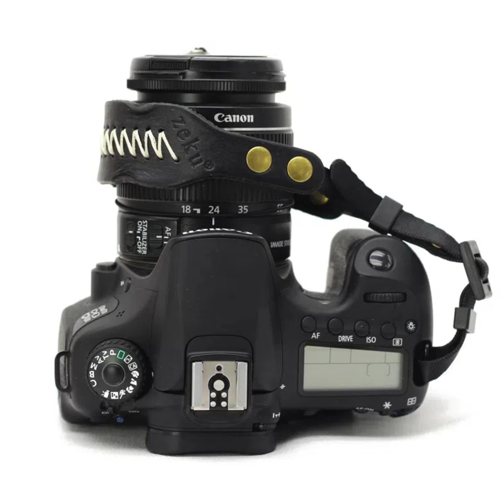 Bebaimis Camera Wrist Strap, Vintage Leather Camera Hand Strap for DSLR SLR Mirrorless, Adjustable Safety Strap,Camera Strap Leather Hand Wrist Grip for SLR DSLR Photography Accessory,Black