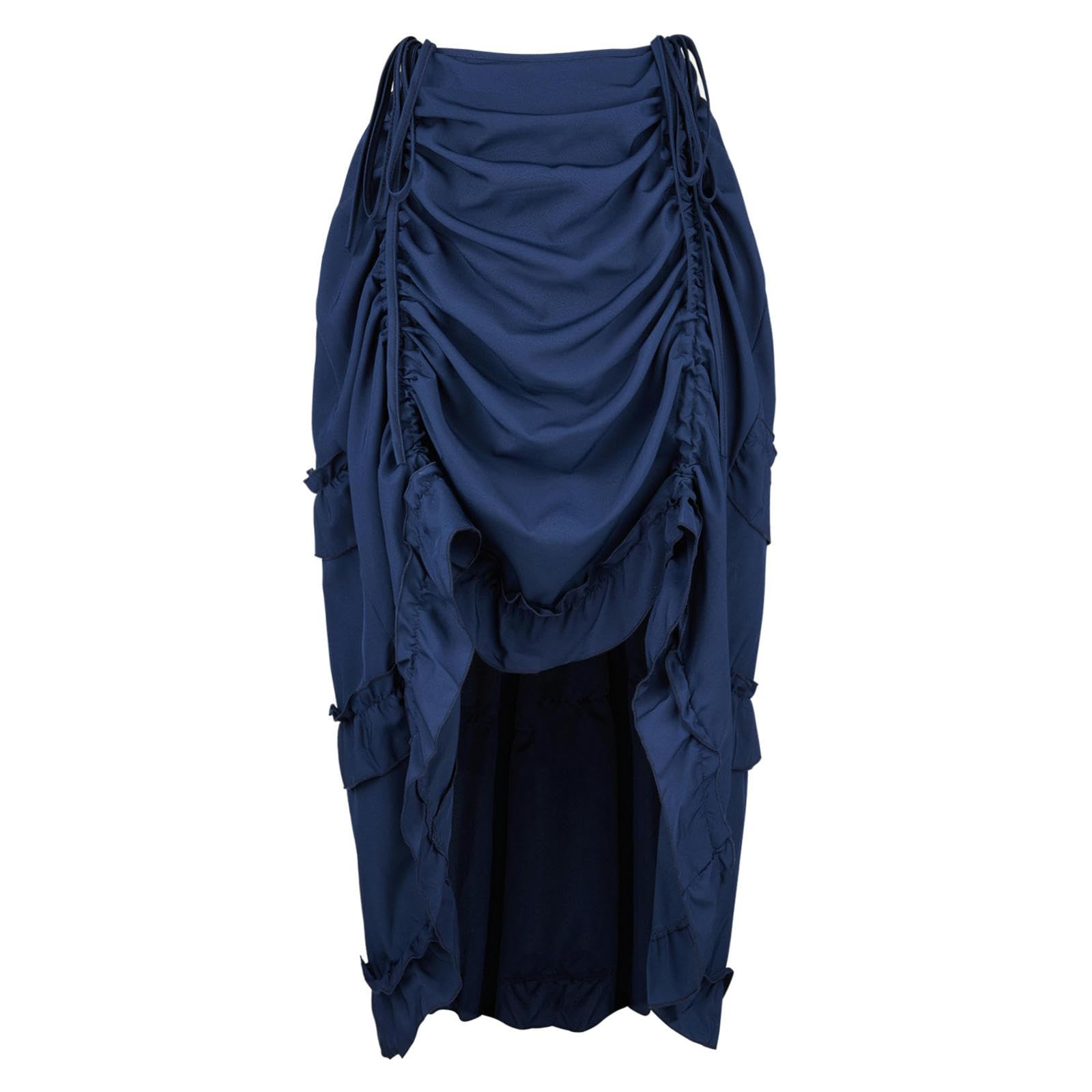 Gonna Corta dell'uniforme di Ruolo della Gonna Irregolare con Corsetto Palazzo - Bianca - S