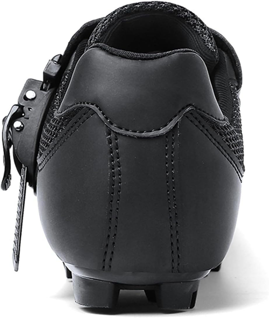 JiuQing Mountain Bike Shoes Men Compatible with 2-Bolts SPD Cleats Outdoor MTB Cycling Shoes