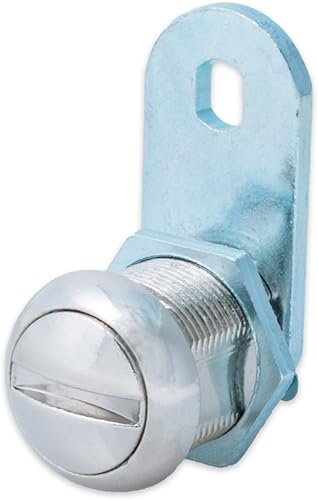 FJM Security Products FJM Security FJM-85NK - Cerradura de leva con cilindro de 58" y acabado cromado