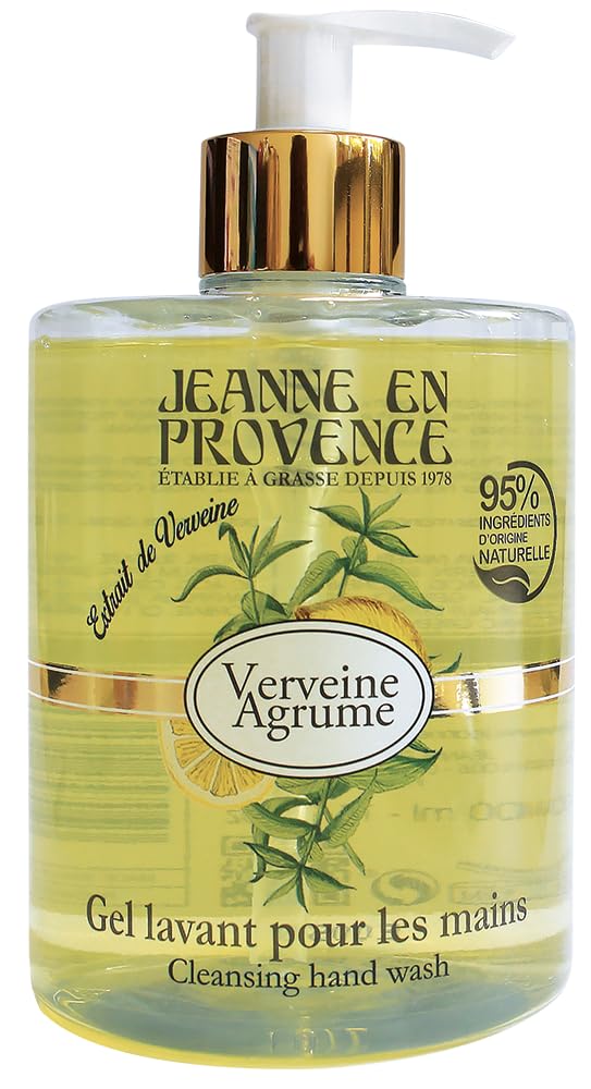 Jeanne en Provence - Żel Lavant Hand - Verbena Cytrusowa - Wyprodukowano we Francji - 500 ml
