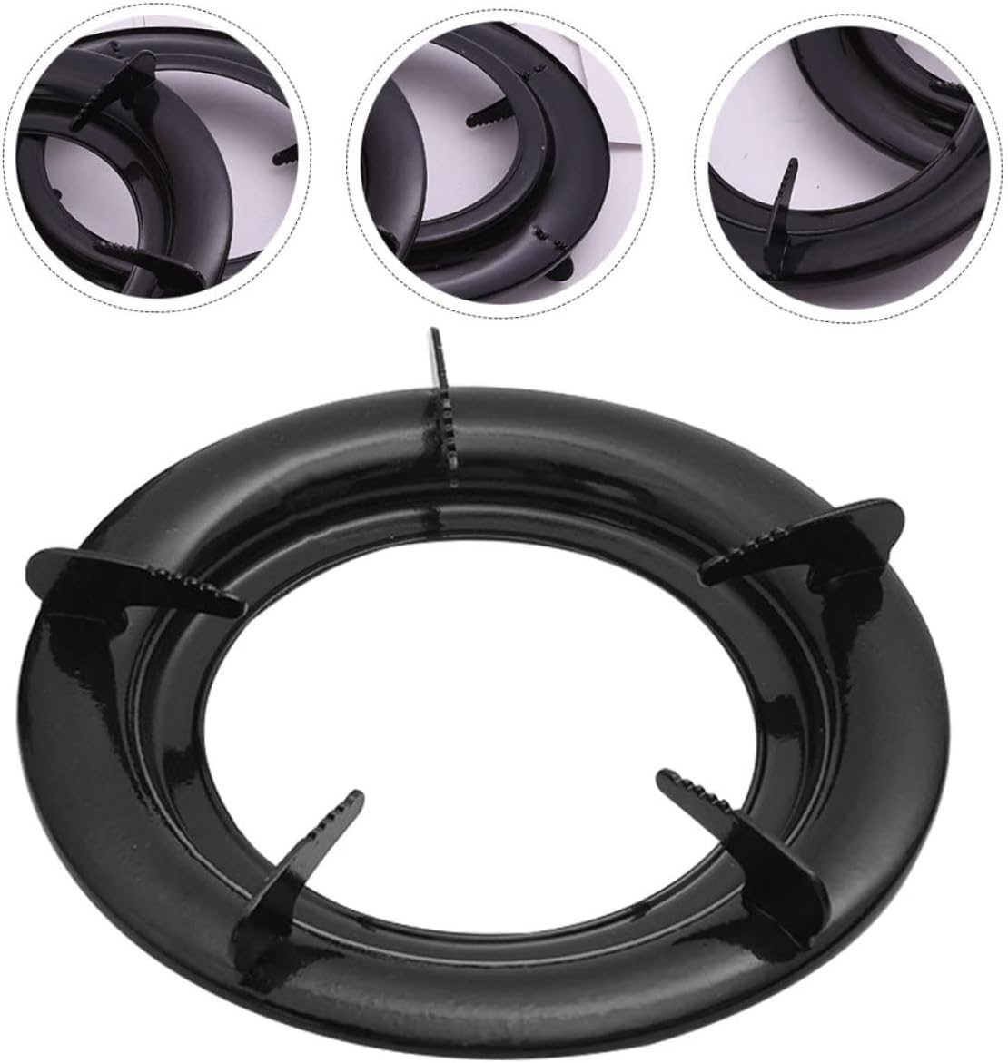 3pcs Convenient Wok Ring Gas Stove Rack Replaceable Stove Grate Iron Material for Kitchen Supplies Hotel Restaurant