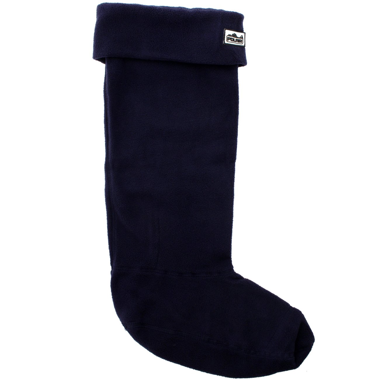 Polar Womens Thermal Fleece Welly Wellington Boot Warm Cosy Soft Wellie Socks - Navy - XL