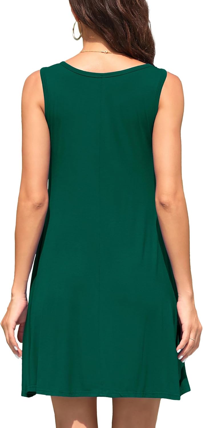 WEACZZY Women Summer Casual Swing T Shirt Dresses Beach Cover up Loose Dress - Image 5