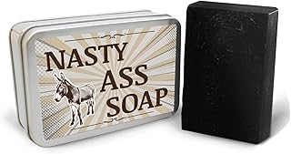 Nasty Ass Soap - Funny Donkey Design - Novelty Bath Soap for Men and Women - Black Soap, Handcrafted, Made in the USA, Contains Activated Charcoal