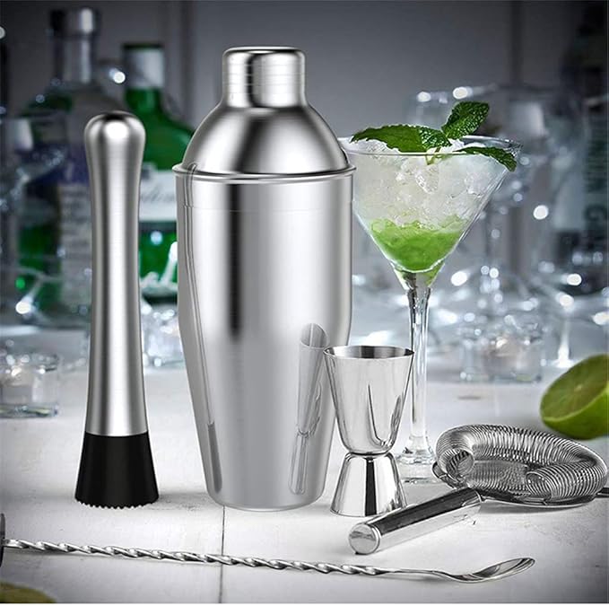 Set de Coctelera 14 Piezas en Acero Inoxidable 550ml miniatura 2