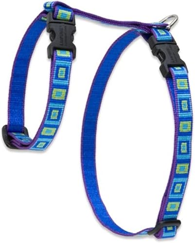 LupinePet Originals - Arnés estilo H de cristal de mar de 12 pulgadas, 12-20 pulgadas, para mascotas pequeñas