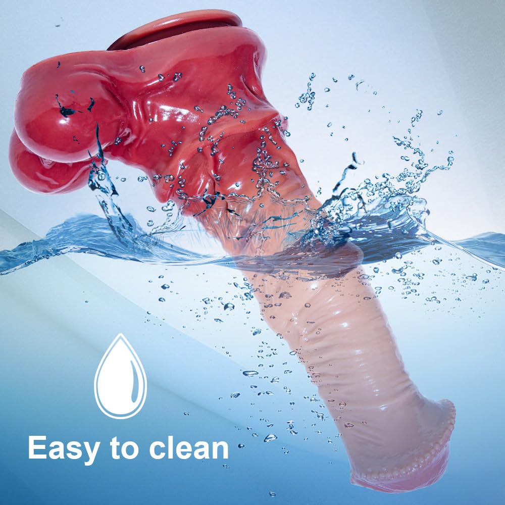Enorme dildo jumbo di cavallo realistico:35 cm,silicone sicuro,base a ventosa,divertimento a mani libere.Goditi il ​​divertimento e l'esplorazione con questo giocattolo per adulti XXL spesso e lungo