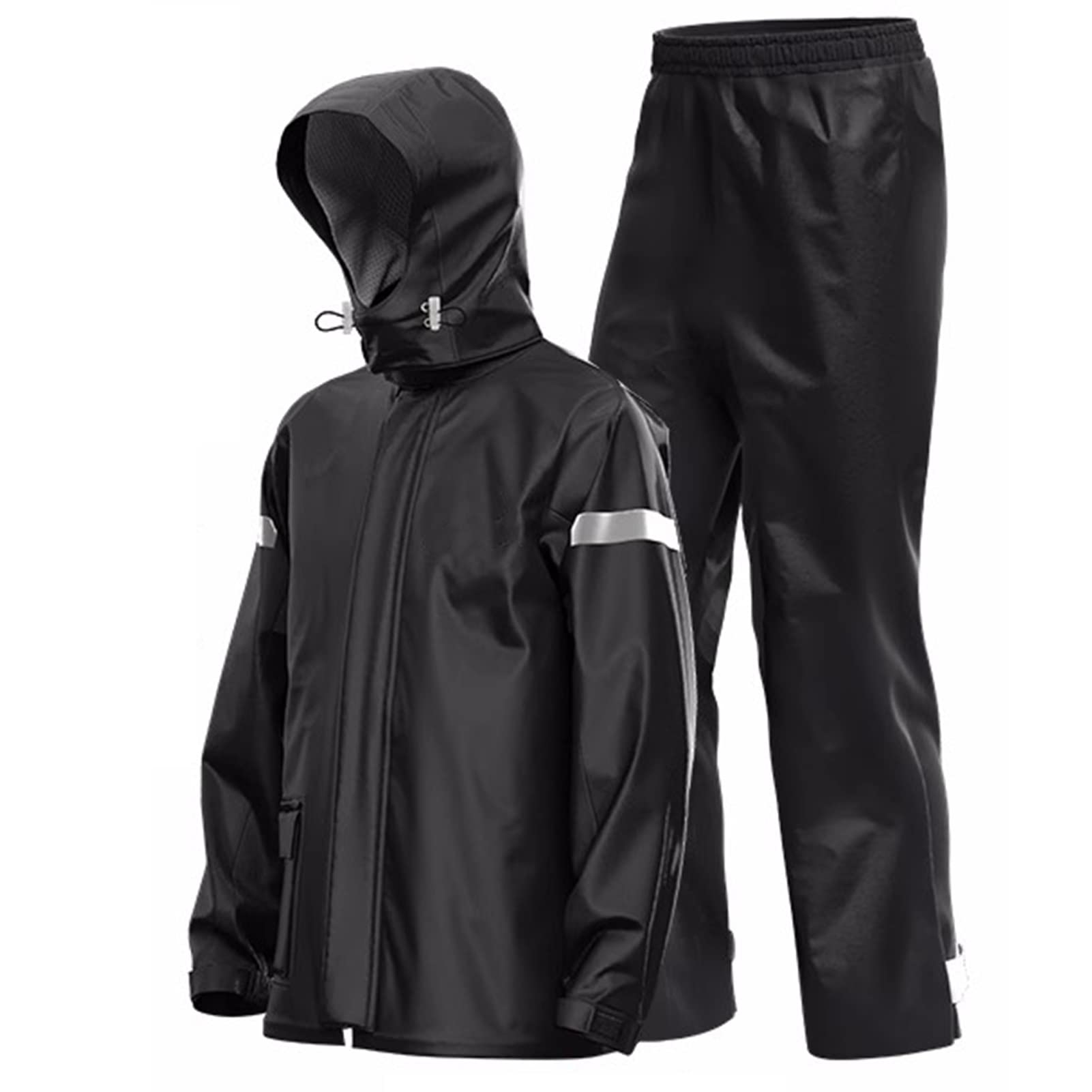 Poncho impermeable Poncho impermeable para adulto, Chaqueta impermeable for lluvia, traje impermeable for hombres y mujeres, impermeable ligero y transpirable, ropa impermeable a prueba de viento, cha