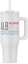 3dRose, International airport code ALB, Albany, New York, United States, 30oz Tumbler