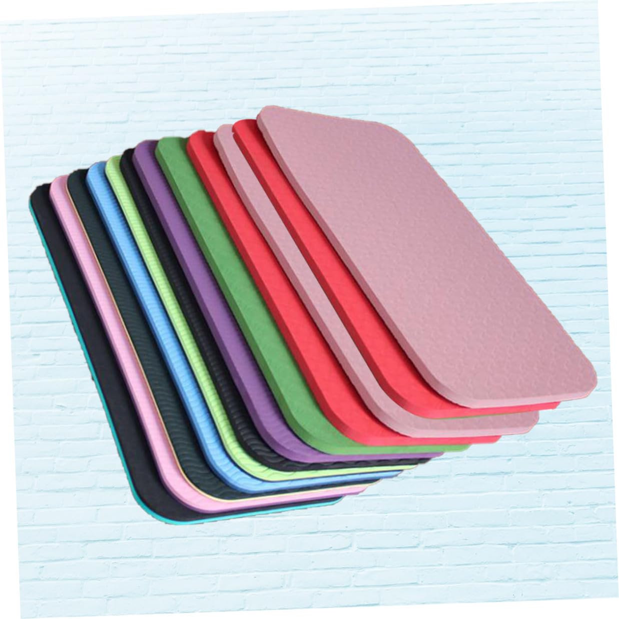 Cojín de Asiento y Rodilleras de Yoga Tpe Almohadilla Gruesa para Arrodillarse Acolchado Antideslizante para Pilates Gimnasia y Actividades al Aire Color